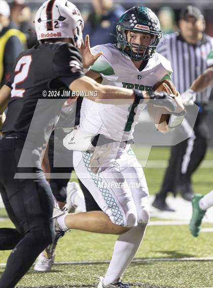 Thumbnail 2 in Mt. Zion vs Peoria Notre Dame (IHSA 4A Round 2) photogallery.