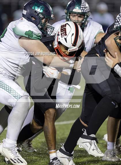 Thumbnail 3 in Mt. Zion vs Peoria Notre Dame (IHSA 4A Round 2) photogallery.