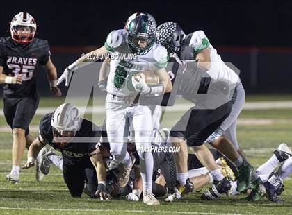 Thumbnail 3 in Mt. Zion vs Peoria Notre Dame (IHSA 4A Round 2) photogallery.