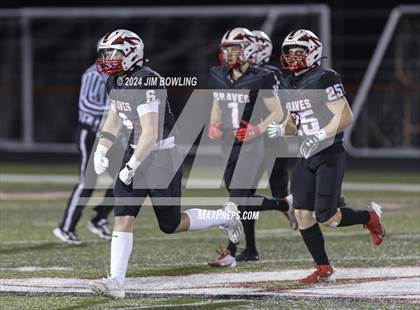 Thumbnail 2 in Mt. Zion vs Peoria Notre Dame (IHSA 4A Round 2) photogallery.