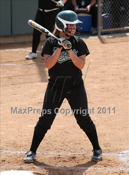 Thumbnail 2 in Pomona Catholic vs. Bellarmine-Jefferson (CIF SS D7 Final) photogallery.