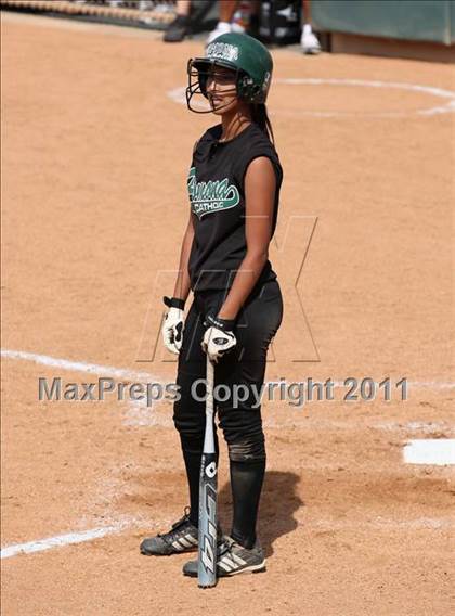 Thumbnail 2 in Pomona Catholic vs. Bellarmine-Jefferson (CIF SS D7 Final) photogallery.