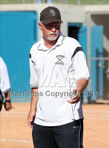 Thumbnail 2 in Pomona Catholic vs. Bellarmine-Jefferson (CIF SS D7 Final) photogallery.