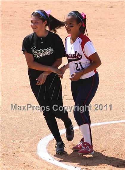 Thumbnail 3 in Pomona Catholic vs. Bellarmine-Jefferson (CIF SS D7 Final) photogallery.
