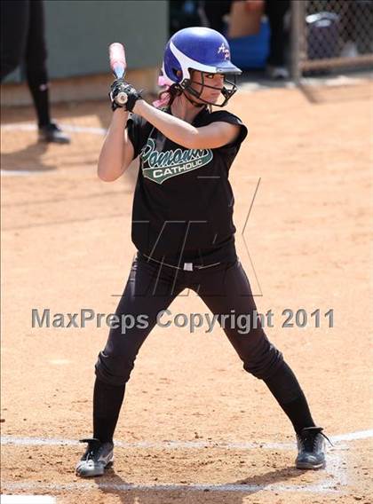 Thumbnail 1 in Pomona Catholic vs. Bellarmine-Jefferson (CIF SS D7 Final) photogallery.