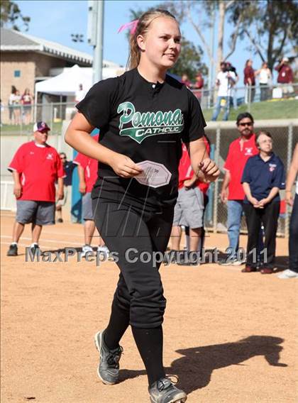 Thumbnail 3 in Pomona Catholic vs. Bellarmine-Jefferson (CIF SS D7 Final) photogallery.