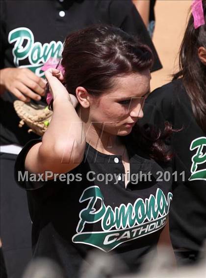 Thumbnail 3 in Pomona Catholic vs. Bellarmine-Jefferson (CIF SS D7 Final) photogallery.