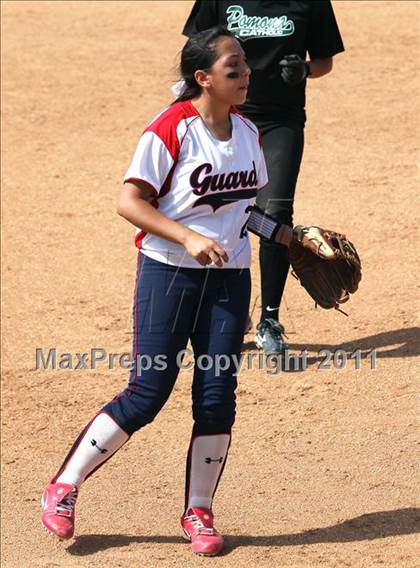 Thumbnail 1 in Pomona Catholic vs. Bellarmine-Jefferson (CIF SS D7 Final) photogallery.