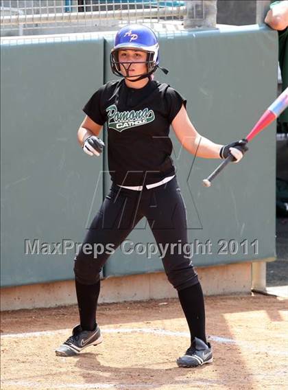 Thumbnail 3 in Pomona Catholic vs. Bellarmine-Jefferson (CIF SS D7 Final) photogallery.