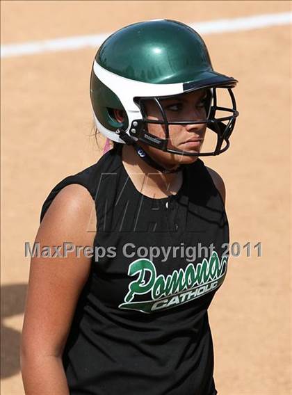 Thumbnail 1 in Pomona Catholic vs. Bellarmine-Jefferson (CIF SS D7 Final) photogallery.