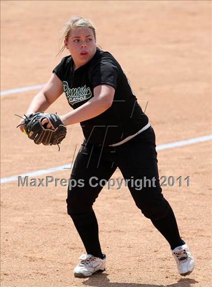 Thumbnail 1 in Pomona Catholic vs. Bellarmine-Jefferson (CIF SS D7 Final) photogallery.