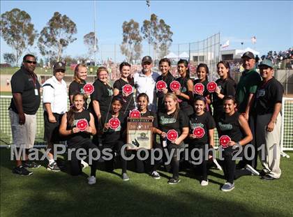 Thumbnail 1 in Pomona Catholic vs. Bellarmine-Jefferson (CIF SS D7 Final) photogallery.