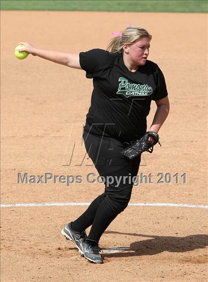 Thumbnail 2 in Pomona Catholic vs. Bellarmine-Jefferson (CIF SS D7 Final) photogallery.