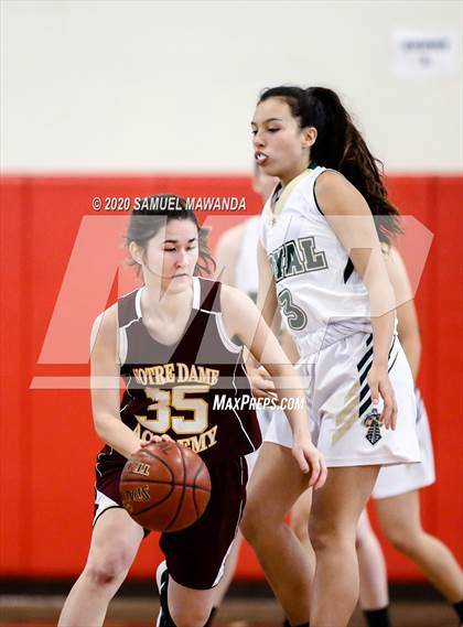 Thumbnail 1 in Royal vs  Notre Dame Academy (West Coast Holiday Festival) photogallery.