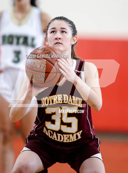 Thumbnail 2 in Royal vs  Notre Dame Academy (West Coast Holiday Festival) photogallery.