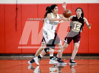 Thumbnail 3 in Royal vs  Notre Dame Academy (West Coast Holiday Festival) photogallery.
