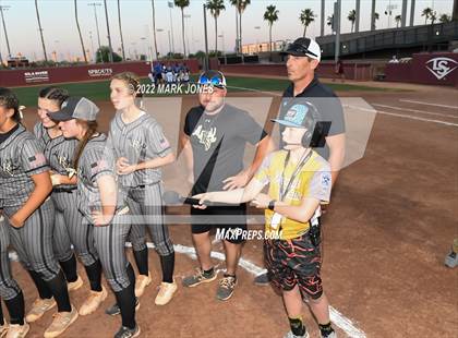 Thumbnail 2 in Kingman Academy vs. Round Valley (AIA 2A Final - Awards) photogallery.
