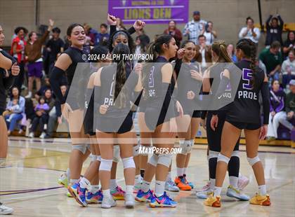 Thumbnail 1 in Woodland Christian vs. Bradshaw Christian (CIF-SJS D5 Girls Volleyball Semi-final) photogallery.