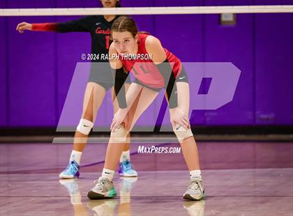 Thumbnail 1 in Woodland Christian vs. Bradshaw Christian (CIF-SJS D5 Girls Volleyball Semi-final) photogallery.