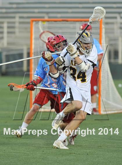 Thumbnail 3 in Apex vs Charlotte Catholic (NCHSAA 4A Final) photogallery.
