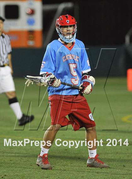 Thumbnail 2 in Apex vs Charlotte Catholic (NCHSAA 4A Final) photogallery.