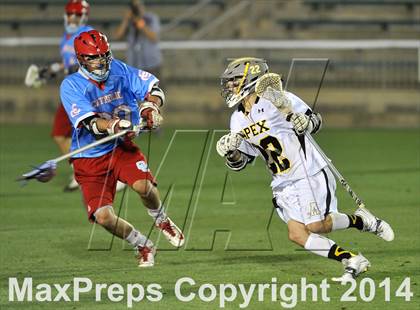 Thumbnail 1 in Apex vs Charlotte Catholic (NCHSAA 4A Final) photogallery.