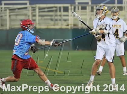 Thumbnail 1 in Apex vs Charlotte Catholic (NCHSAA 4A Final) photogallery.