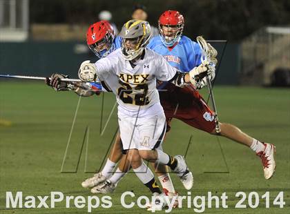 Thumbnail 1 in Apex vs Charlotte Catholic (NCHSAA 4A Final) photogallery.