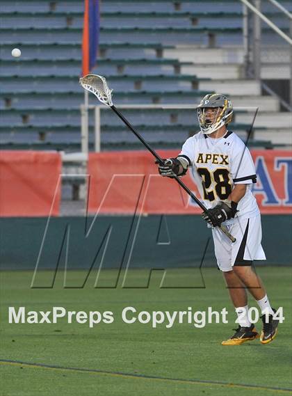 Thumbnail 2 in Apex vs Charlotte Catholic (NCHSAA 4A Final) photogallery.