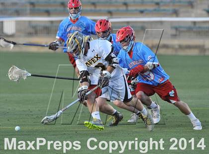Thumbnail 3 in Apex vs Charlotte Catholic (NCHSAA 4A Final) photogallery.