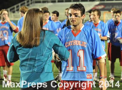 Thumbnail 2 in Apex vs Charlotte Catholic (NCHSAA 4A Final) photogallery.