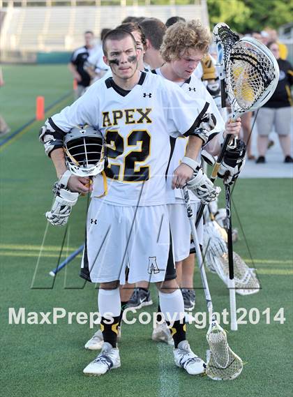 Thumbnail 1 in Apex vs Charlotte Catholic (NCHSAA 4A Final) photogallery.