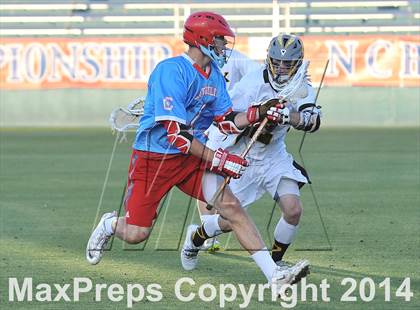 Thumbnail 3 in Apex vs Charlotte Catholic (NCHSAA 4A Final) photogallery.