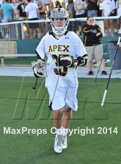 Thumbnail 3 in Apex vs Charlotte Catholic (NCHSAA 4A Final) photogallery.