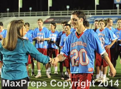Thumbnail 3 in Apex vs Charlotte Catholic (NCHSAA 4A Final) photogallery.