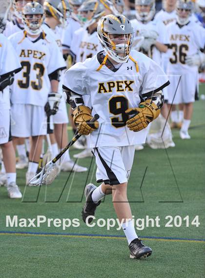 Thumbnail 3 in Apex vs Charlotte Catholic (NCHSAA 4A Final) photogallery.