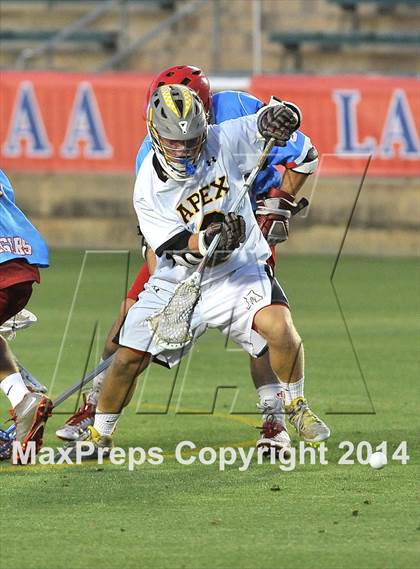 Thumbnail 1 in Apex vs Charlotte Catholic (NCHSAA 4A Final) photogallery.