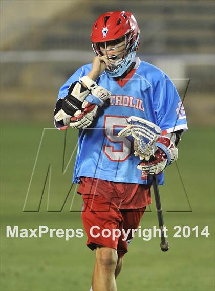 Thumbnail 1 in Apex vs Charlotte Catholic (NCHSAA 4A Final) photogallery.