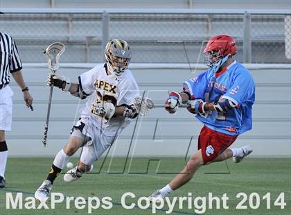 Thumbnail 1 in Apex vs Charlotte Catholic (NCHSAA 4A Final) photogallery.