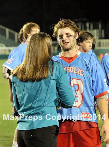 Thumbnail 2 in Apex vs Charlotte Catholic (NCHSAA 4A Final) photogallery.