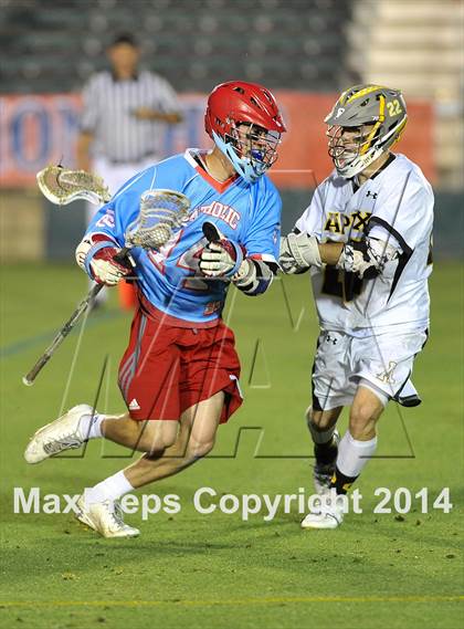 Thumbnail 3 in Apex vs Charlotte Catholic (NCHSAA 4A Final) photogallery.