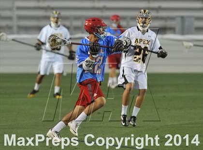 Thumbnail 2 in Apex vs Charlotte Catholic (NCHSAA 4A Final) photogallery.