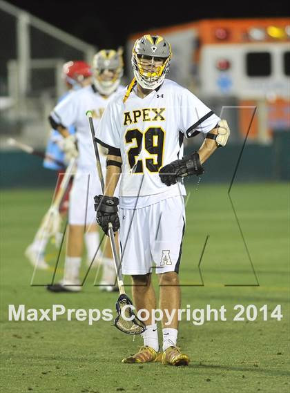 Thumbnail 3 in Apex vs Charlotte Catholic (NCHSAA 4A Final) photogallery.