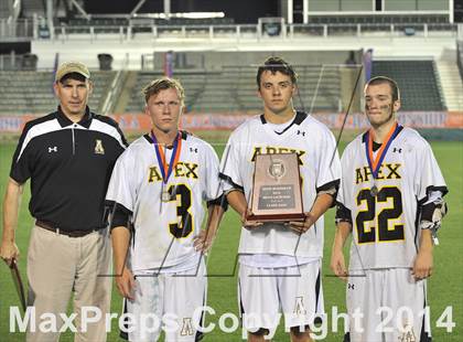 Thumbnail 1 in Apex vs Charlotte Catholic (NCHSAA 4A Final) photogallery.