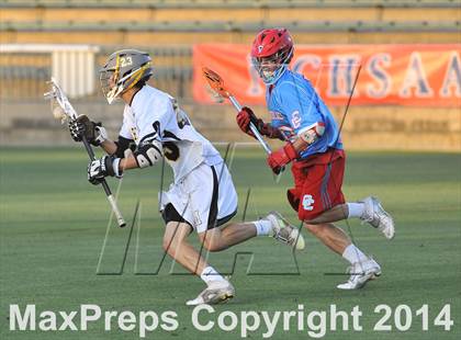 Thumbnail 3 in Apex vs Charlotte Catholic (NCHSAA 4A Final) photogallery.