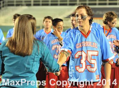 Thumbnail 2 in Apex vs Charlotte Catholic (NCHSAA 4A Final) photogallery.