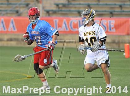Thumbnail 1 in Apex vs Charlotte Catholic (NCHSAA 4A Final) photogallery.