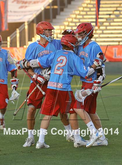 Thumbnail 1 in Apex vs Charlotte Catholic (NCHSAA 4A Final) photogallery.