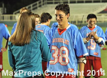 Thumbnail 2 in Apex vs Charlotte Catholic (NCHSAA 4A Final) photogallery.