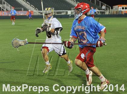 Thumbnail 1 in Apex vs Charlotte Catholic (NCHSAA 4A Final) photogallery.